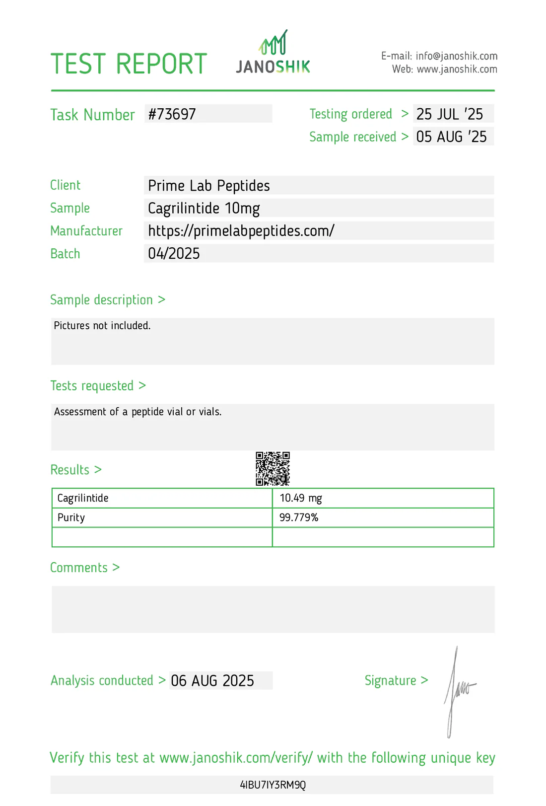 Cagrilintide – 10mg - Image 2